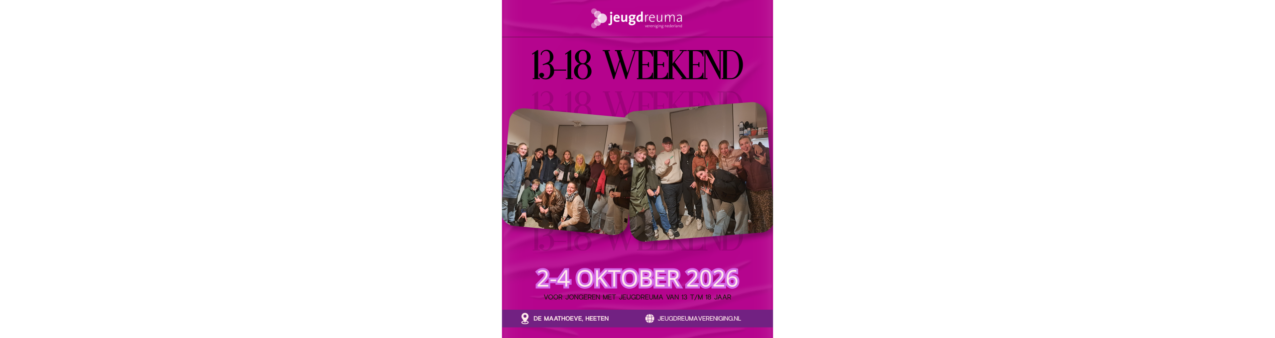 Evenement 13-18 jarigen