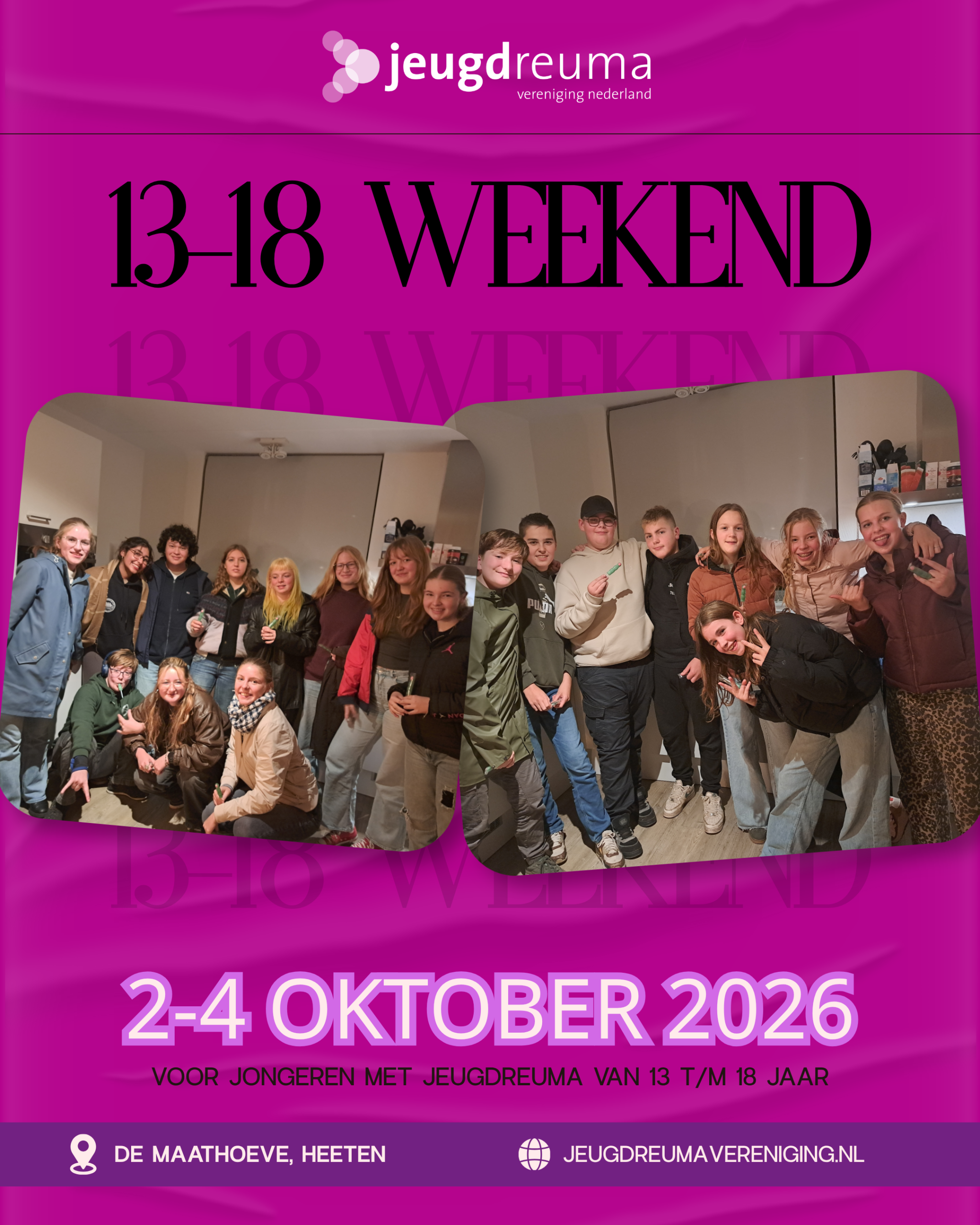 Evenement 13-18 jarigen